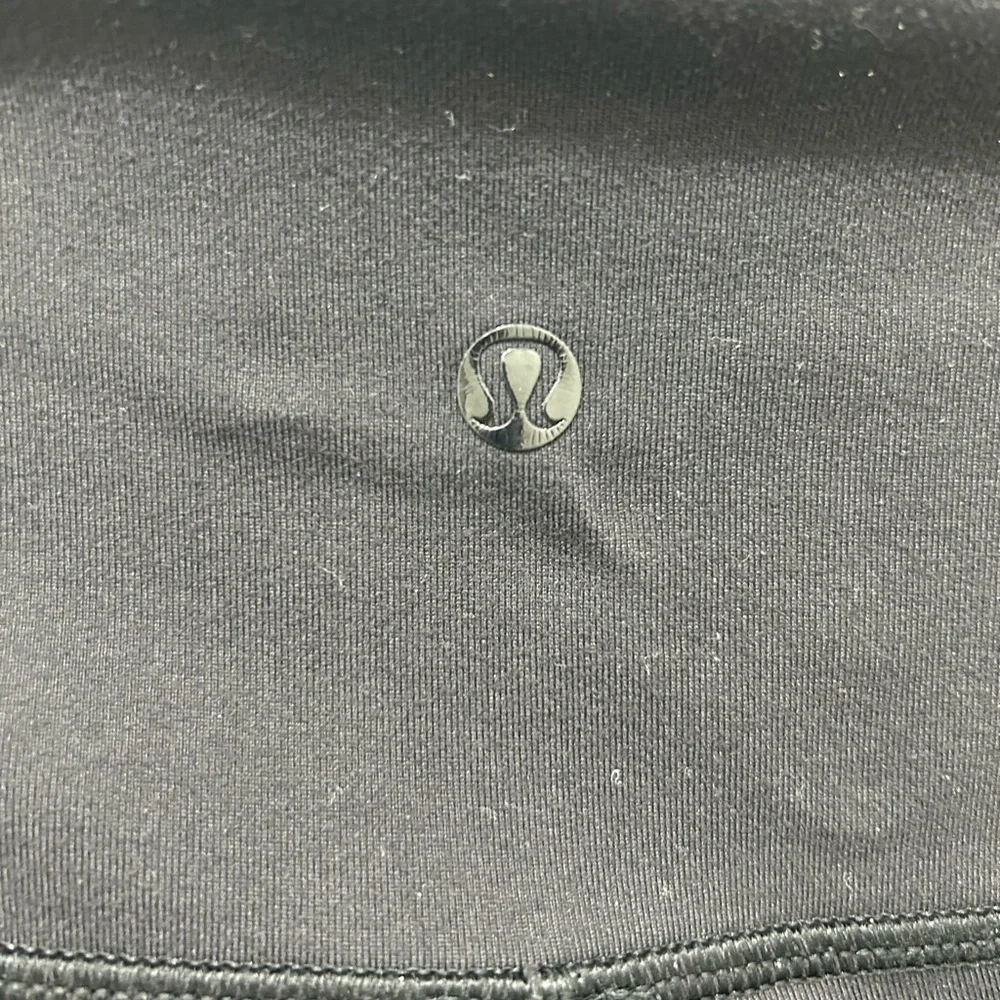 Lululemon Leggings‎ Size 6 Black Mesh Sides Yoga Gym Athleisure Stretch